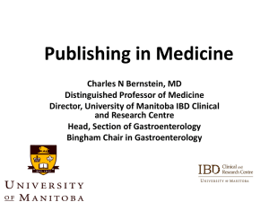 Publishing in Medicine