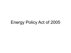 Energy Policy Act of 2005
