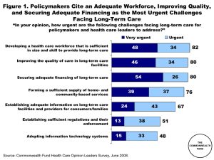 Figure 1. Policymakers Cite an Adequate Workforce, Improving Quality,