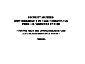 SECURITY MATTERS: HOW INSTABILITY IN HEALTH INSURANCE PUTS U.S. WORKERS AT RISK