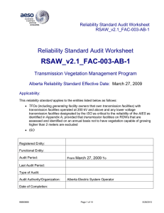 RSAW_v2.1_FAC-003-AB-1  Reliability Standard Audit Worksheet Transmission Vegetation Management Program