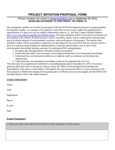 PROJECT INITIATION PROPOSAL FORM