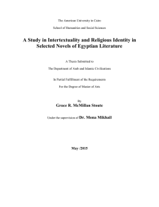 A Study in Intertextuality and Religious Identity in