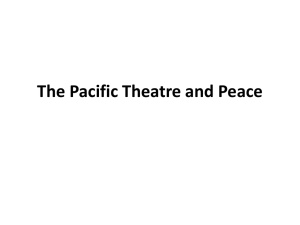 The Pacific Theatre and Peace