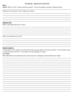 english 9 b nmhsseyferth the odyssey lesson plans