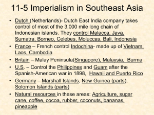 11-5 Imperialism in Southeast Asia