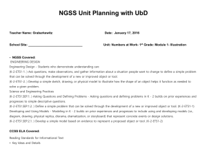 NGSS Unit Planning with UbD