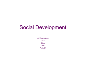 Social Development AP Psychology 11.5 Digo