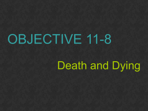 OBJECTIVE 11-8 Death and Dying