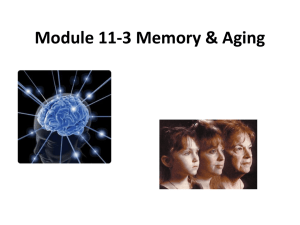 Module 11-3 Memory &amp; Aging