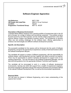 Software Engineer Apprentice
