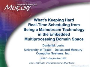 What’s Keeping Hard Real-Time Scheduling from Being a Mainstream Technology in the Embedded