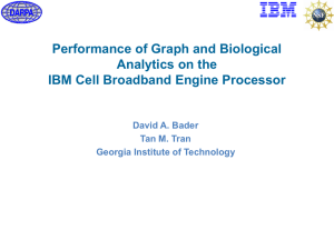 Performance of Graph and Biological Analytics on the David A. Bader