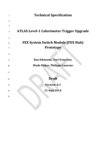 Technical Specification ATLAS Level-1 Calorimeter Trigger Upgrade