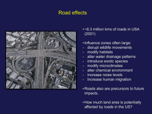 Road effects