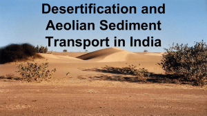 Desertification and Aeolian Sediment Transport in India