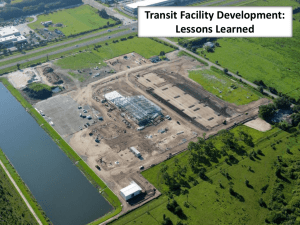 Transit Facility Development: Lessons Learned