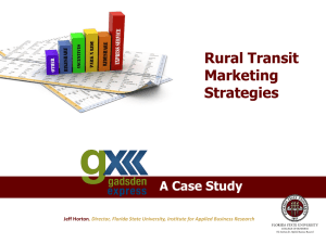 Rural Transit Marketing Strategies A Case Study