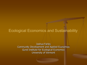 Ecological Economics and Sustainability