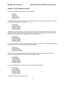 Biology: Life on Earth 7e  Student Self Test Questions and Answers