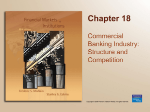 Chapter 18 Commercial Banking Industry: Structure and