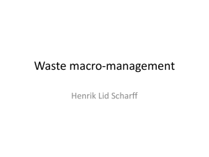 Waste macro-management Henrik Lid Scharff