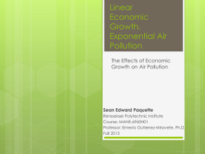 Linear Economic Growth, Exponential Air