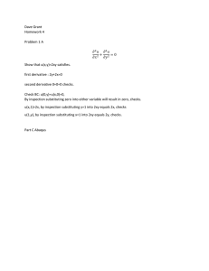 Dave Grant Homework 4  Problem 1 A
