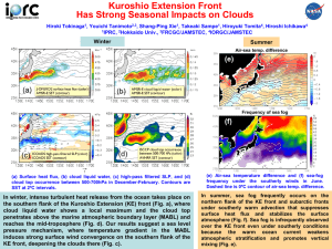 Kuroshio Extension Front Has Strong Seasonal Impacts on Clouds