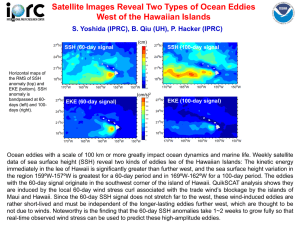 Satellite Images Reveal Two Types of Ocean Eddies SSH (60-day signal