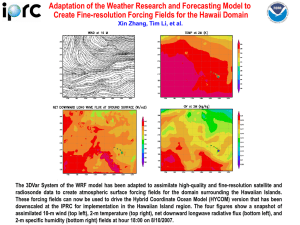 Adaptation of the Weather Research and Forecasting Model to