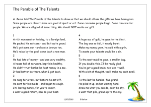 The Parable of The Talents