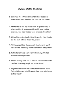 Olympic Maths Challenge