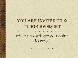 You are invited to a Tudor Banquet to wear?