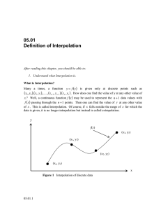 05.01 Definition of Interpolation   