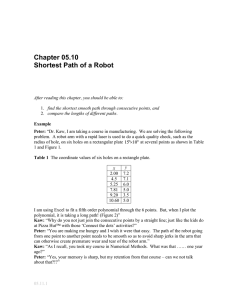 Chapter 05.10 Shortest Path of a Robot