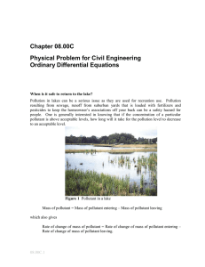 Chapter 08.00C Physical Problem for Civil Engineering Ordinary Differential Equations