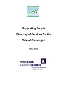 Supporting People  Directory of Services for the Vale of Glamorgan