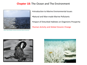 Chapter 18: The Ocean and The Environment
