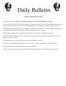 Daily Bulletin  Friday, September 26, 2014