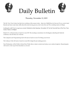 Daily Bulletin  Thursday, November 12, 2015