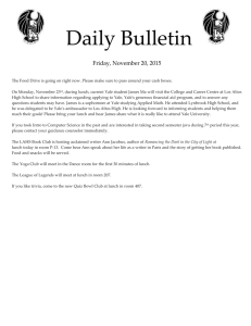 Daily Bulletin  Friday, November 20, 2015