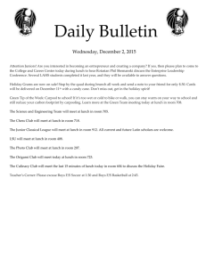 Daily Bulletin  Wednesday, December 2, 2015