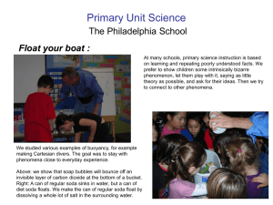Primary Unit Science Float your boat : The Philadelphia School