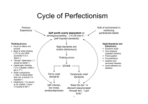Cycle of Perfectionism I m OK only if