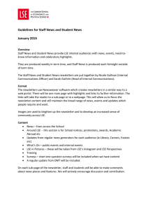 Guidelines for Staff News and Student News January 2016