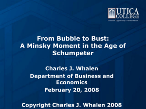 From Bubble to Bust: A Minsky Moment in the Age of Schumpeter