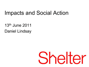 Impacts and Social Action 13 June 2011 Daniel Lindsay
