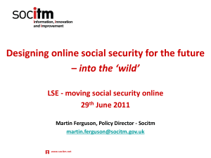 Designing online social security for the future into the ‘wild’ 29
