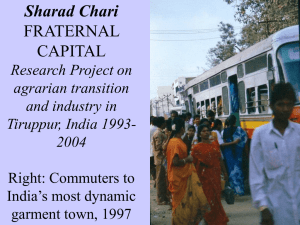 Sharad Chari FRATERNAL CAPITAL Research Project on